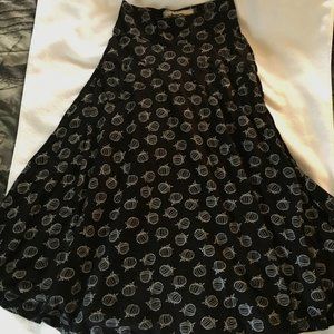 Effie's Heart long skirt, pumpkin print